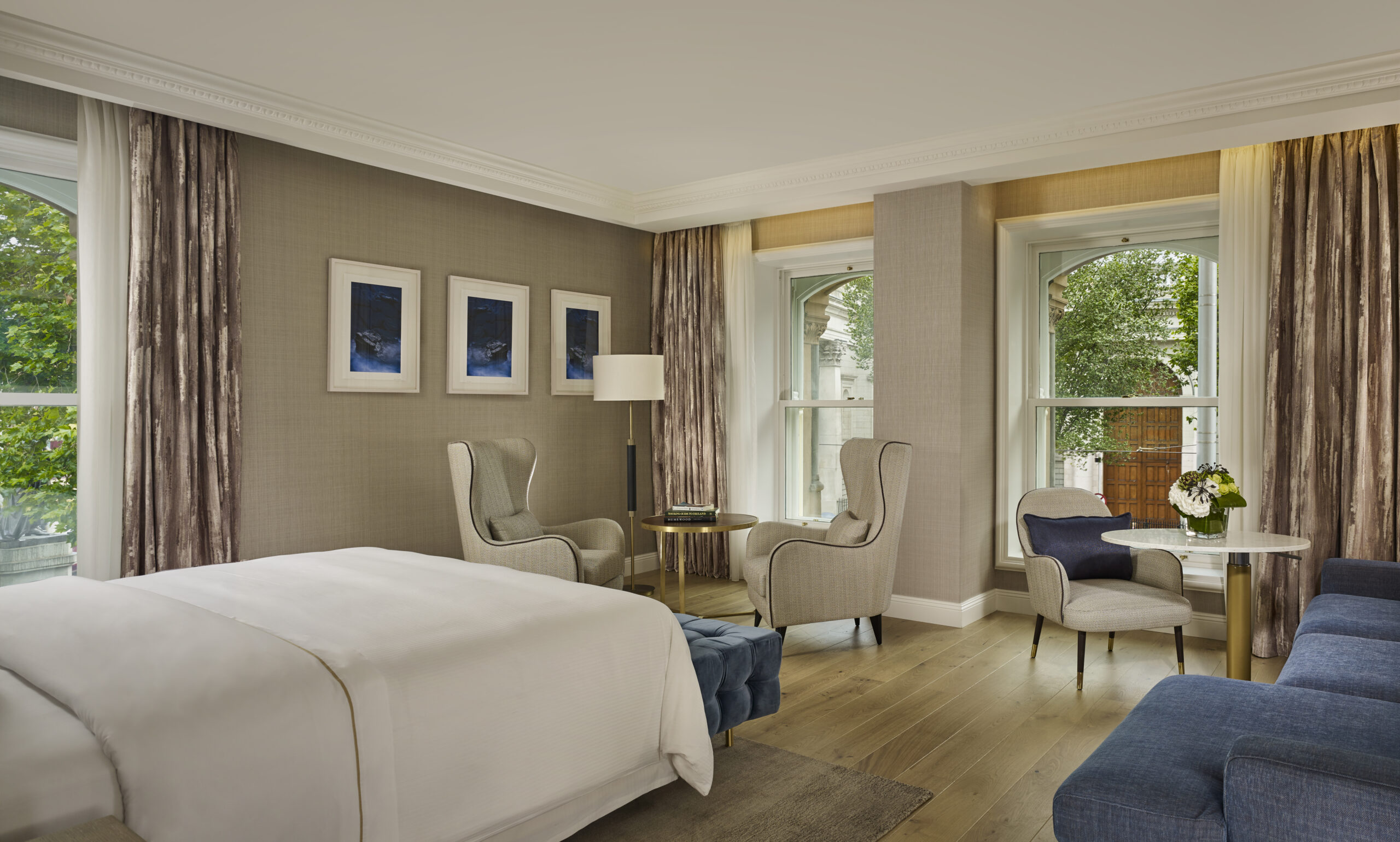 The College Green Hotel, Dublin — elegant guest room with heritage architecture and modern Irish design